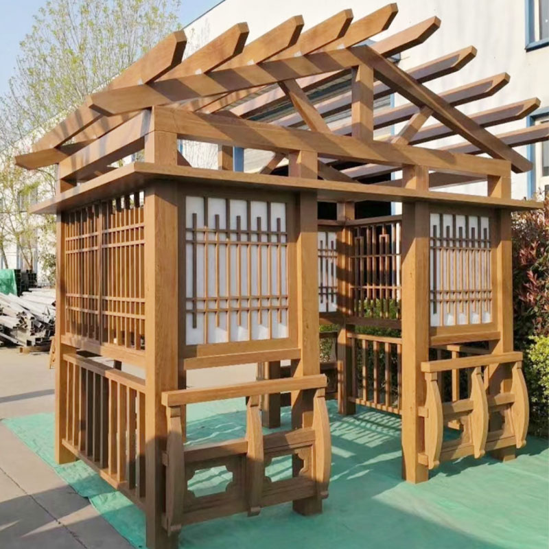 Pergola din plastic din lemn